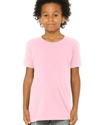 Bella+Canvas 3001Y 100% Cotton Youth Jersey T-Shir in Pink