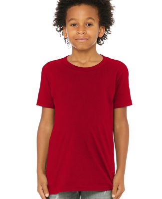 Bella+Canvas 3001Y 100% Cotton Youth Jersey T-Shir in Red