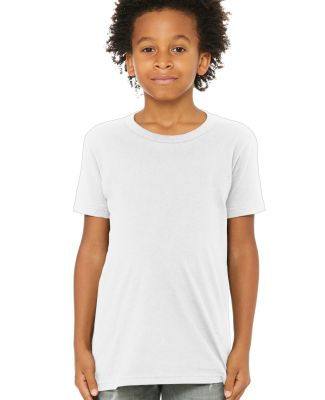 Bella+Canvas 3001Y 100% Cotton Youth Jersey T-Shir in White