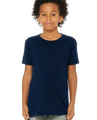 Bella + Canvas 3001Y Youth Jersey T-Shirt in Navy