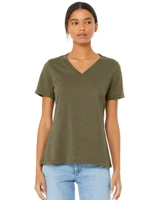 Bella + Canvas 6405CVC Ladies' Relaxed Heather CVC in Heather olive