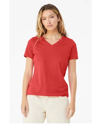 Bella + Canvas 6405CVC Ladies' Relaxed Heather CVC in Heather red