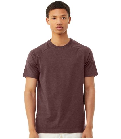 Bella + Canvas 3201 FWD Fashion Men's Heather CVC  in Heather maroon