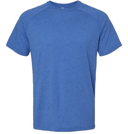 Bella + Canvas 3201 FWD Fashion Men's Heather CVC  in Heather true royal