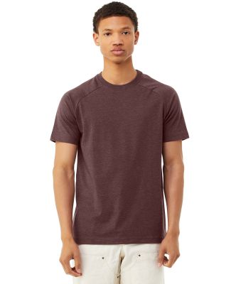 Bella + Canvas 3201 FWD Fashion Men's Heather CVC  HEATHER MAROON