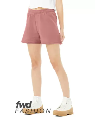 Bella + Canvas 3797 Ladies' Cutoff Sweat Short in Mauve