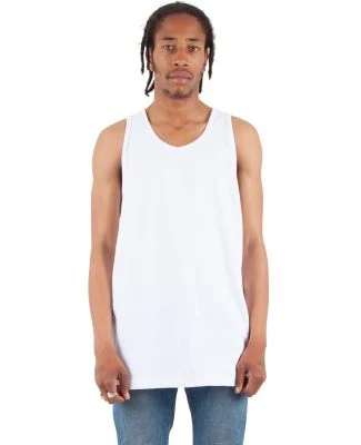 Shaka Wear SHTANK Adult 6 oz., Active Tank Top in White