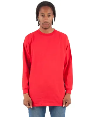 Shaka Wear SHALS Adult 6 oz Active Long-Sleeve T-S in Red