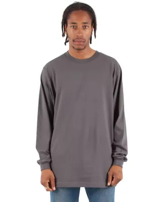 Shaka Wear SHALS Adult 6 oz Active Long-Sleeve T-S in Dark grey