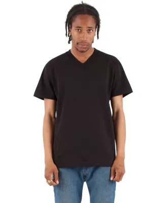 Shaka Wear SHVEE Adult 6.2 oz., V-Neck T-Shirt in Black