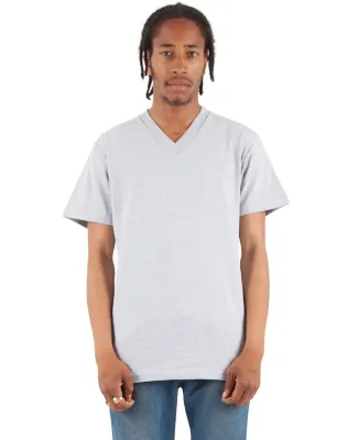Shaka Wear SHVEE Adult 6.2 oz., V-Neck T-Shirt in Heather grey