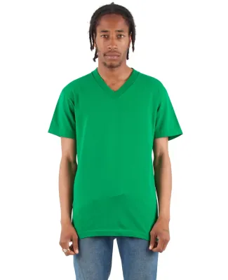 Shaka Wear SHVEE Adult 6.2 oz., V-Neck T-Shirt in Kelly green