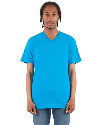 Shaka Wear SHVEE Adult 6.2 oz., V-Neck T-Shirt in Turquoise