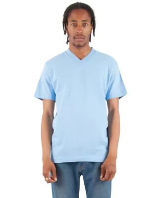 Shaka Wear SHVEE Adult 6.2 oz., V-Neck T-Shirt in Sky blue