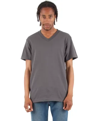 Shaka Wear SHVEE Adult 6.2 oz., V-Neck T-Shirt in Dark grey