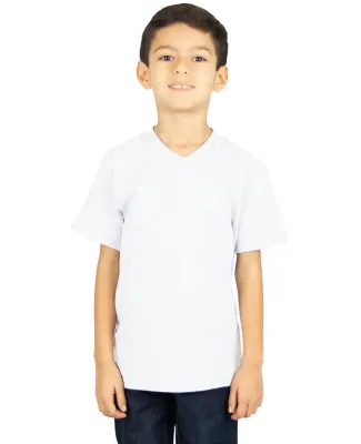 Shaka Wear SHVEEY Youth 5.9 oz., V-Neck T-Shirt in White