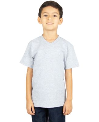 Shaka Wear SHVEEY Youth 5.9 oz., V-Neck T-Shirt in Heather grey