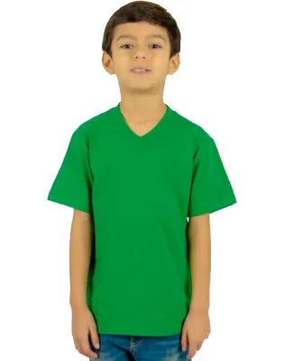 Shaka Wear SHVEEY Youth 5.9 oz., V-Neck T-Shirt in Kelly green