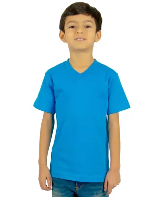 Shaka Wear SHVEEY Youth 5.9 oz., V-Neck T-Shirt in Turquoise