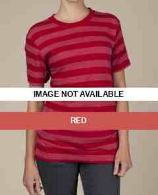 01520CQ Alternative Apparel Tonal Stripe Tee Red