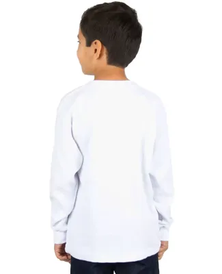 Shaka Wear SHTHRMY Youth 8.9 oz., Thermal T-Shirt in White