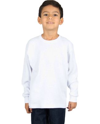 Shaka Wear SHTHRMY Youth 8.9 oz., Thermal T-Shirt in White