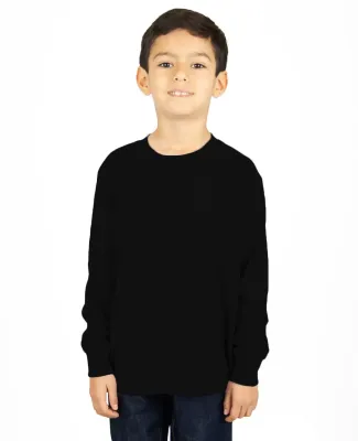 Shaka Wear SHTHRMY Youth 8.9 oz., Thermal T-Shirt in Black