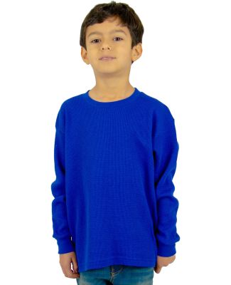 Shaka Wear SHTHRMY Youth 8.9 oz., Thermal T-Shirt in Royal