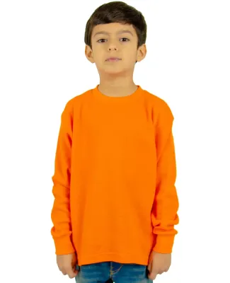 Shaka Wear SHTHRMY Youth 8.9 oz., Thermal T-Shirt in Orange