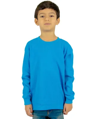 Shaka Wear SHTHRMY Youth 8.9 oz., Thermal T-Shirt in Turquoise