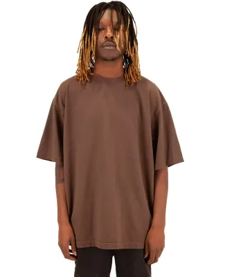 Shaka Wear SHGD Garment-Dyed Crewneck T-Shirt in Mocha