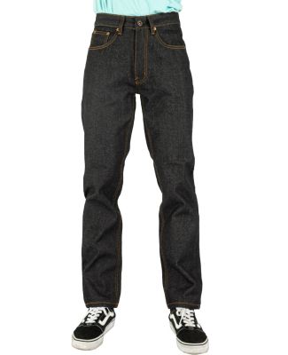 Shaka Wear SHRDJ 12 oz., Raw Denim Straight-Leg Je in Black_30