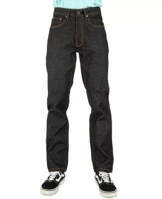 Shaka Wear SHRDJ 12 oz., Raw Denim Straight-Leg Je in Black_44