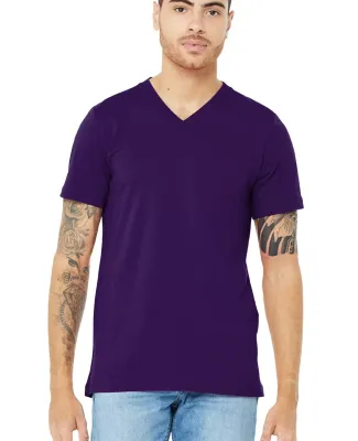 Bella + Canvas 3005 Unisex Jersey Short-Sleeve V-N in Team purple