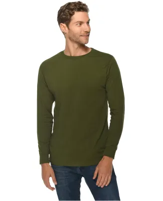 Lane Seven Apparel LS15009 Unisex Long Sleeve T-Sh ARMY GREEN