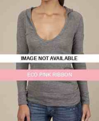 01969E1 Alternative Apparel Long-Sleeve Deep V Hoo Eco Pink Ribbon