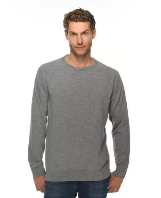 Lane Seven Apparel LS13004 Unisex French Terry Cre HEATHER GRAPHITE