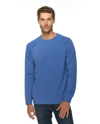 Lane Seven Apparel LS13004 Unisex French Terry Cre HEATHER ROYAL