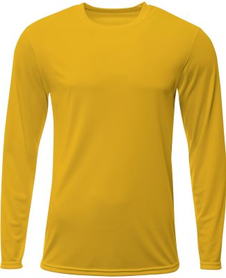 A4 Apparel N3425 Men's Sprint Long Sleeve T-Shirt in Gold