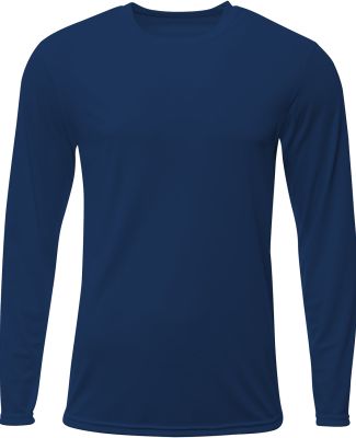 A4 Apparel N3425 Men's Sprint Long Sleeve T-Shirt in Navy