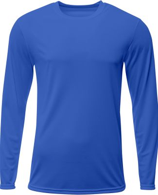 A4 Apparel N3425 Men's Sprint Long Sleeve T-Shirt in Royal