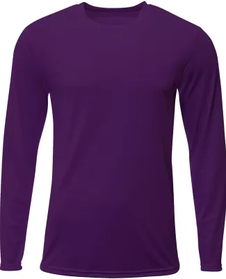 A4 Apparel N3425 Men's Sprint Long Sleeve T-Shirt PURPLE