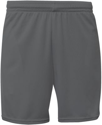 A4 Apparel N5384 Adult 7 Mesh Short With Pockets in Graphite