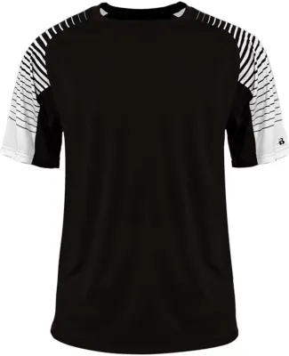 Badger Sportswear 2210 Youth Lineup T-Shirt in Black