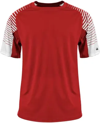 Badger Sportswear 2210 Youth Lineup T-Shirt in Red