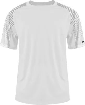 Badger Sportswear 2210 Youth Lineup T-Shirt in White