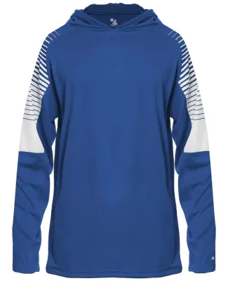 Badger Sportswear 2211 Youth Lineup Hooded Long Sl in Royal