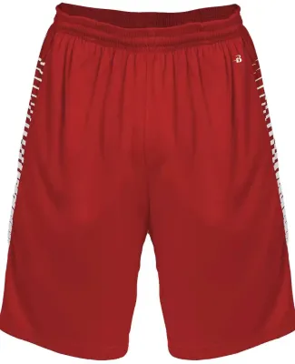 Badger Sportswear 2212 Youth Lineup Shorts Red
