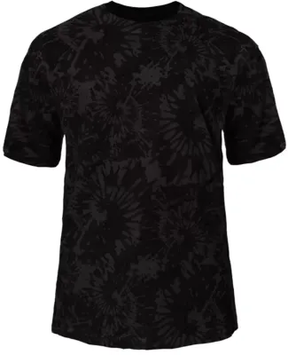 Badger Sportswear 4975 Tie-Dyed Tri-Blend T-Shirt Black Tie-Dye