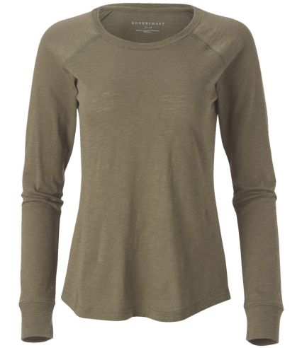 Boxercraft BW3166 Women's Solid Preppy Patch Long  in Olive